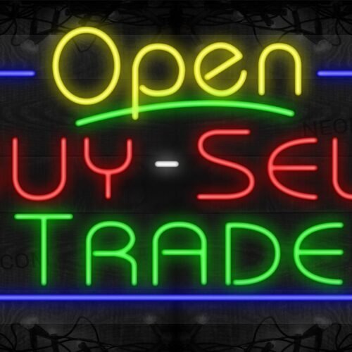 Open By-Sell Trade with Blue Border LED Flex