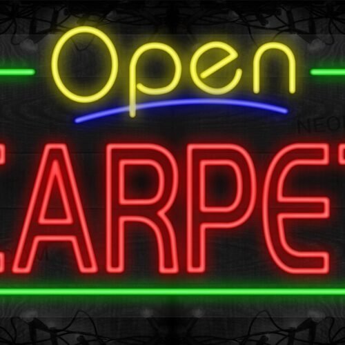 Open Carpet (Double Stroke) with Green Border LED Flex