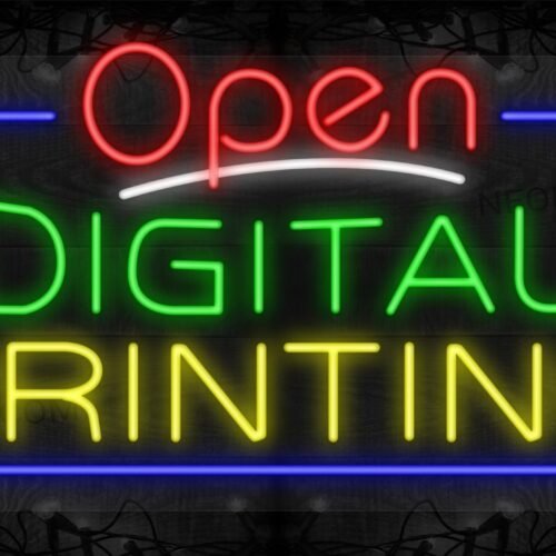 Open Digital Printing with Blue Border LED Flex Sign