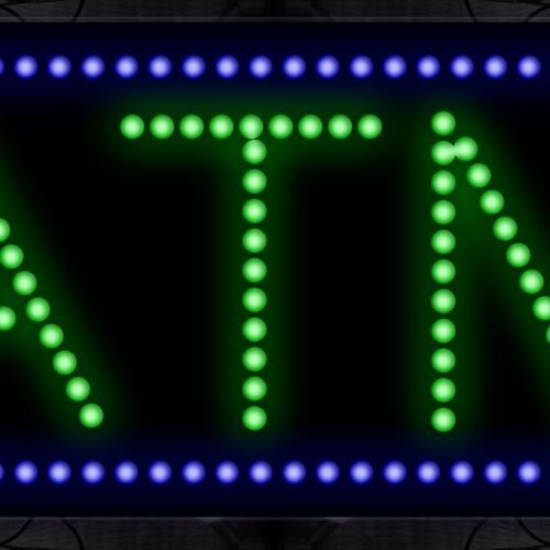 Atm With Blue Border LED Bulb