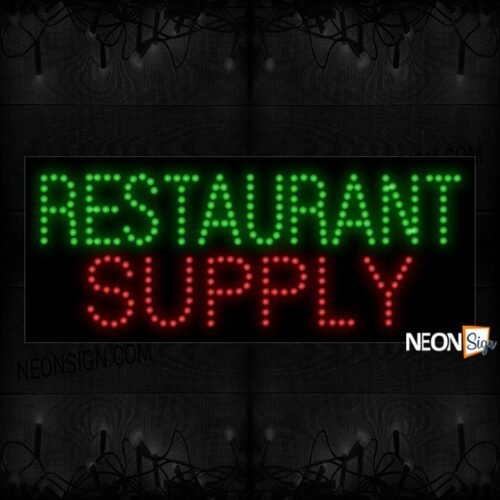 Restaurant Supply LED Bulb Sign