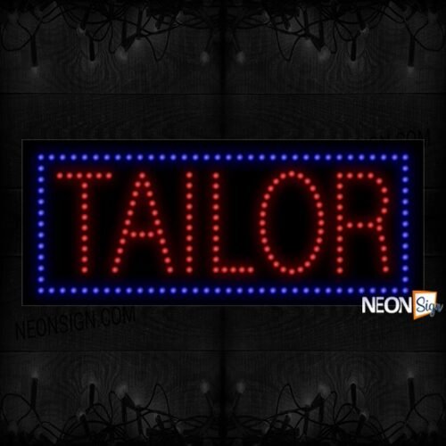 Tailor With Blue Border LED Bulb