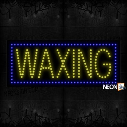 Waxing With Yellow Text LED Bulb