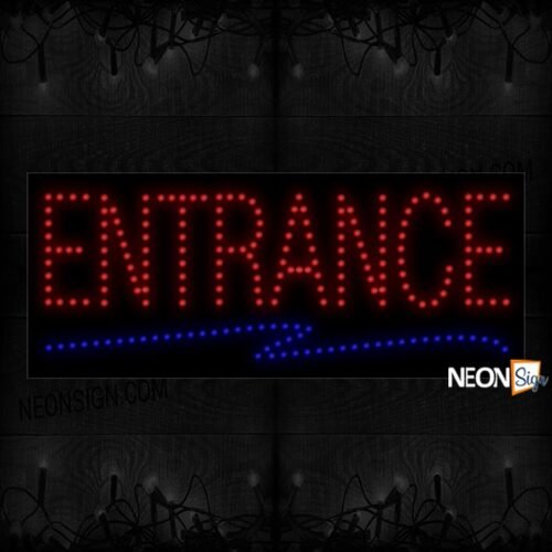 Entrance With Wavy Underline LED Bulb