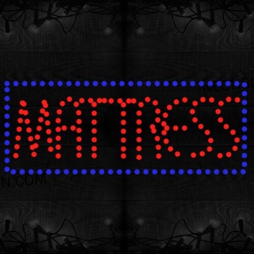 Mattress With Border LED Bulb