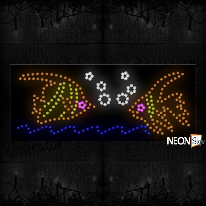 Fishes On Water LED Bulb