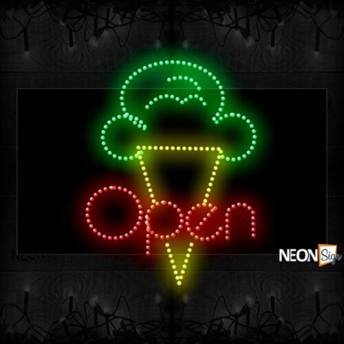 Open With Ice Cream Image LED Bulb