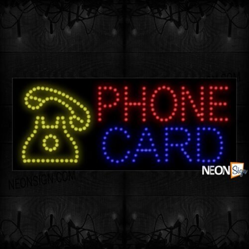Phone Card With Telephone LED Bulb