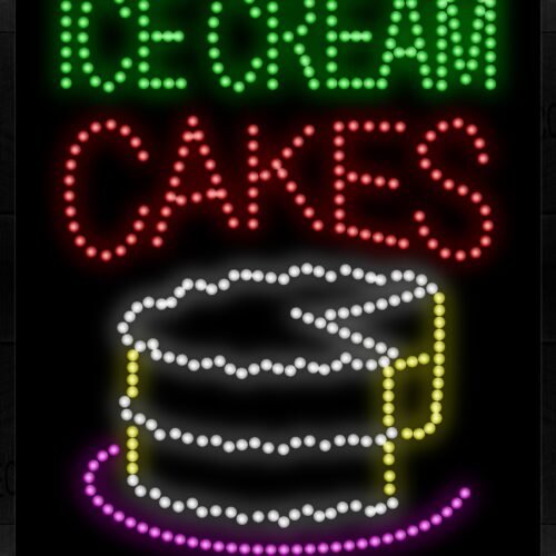Ice Cream And Cakes With A Cake LED Bulb