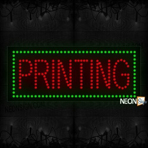 Printing With Green Borderline LED Bulb