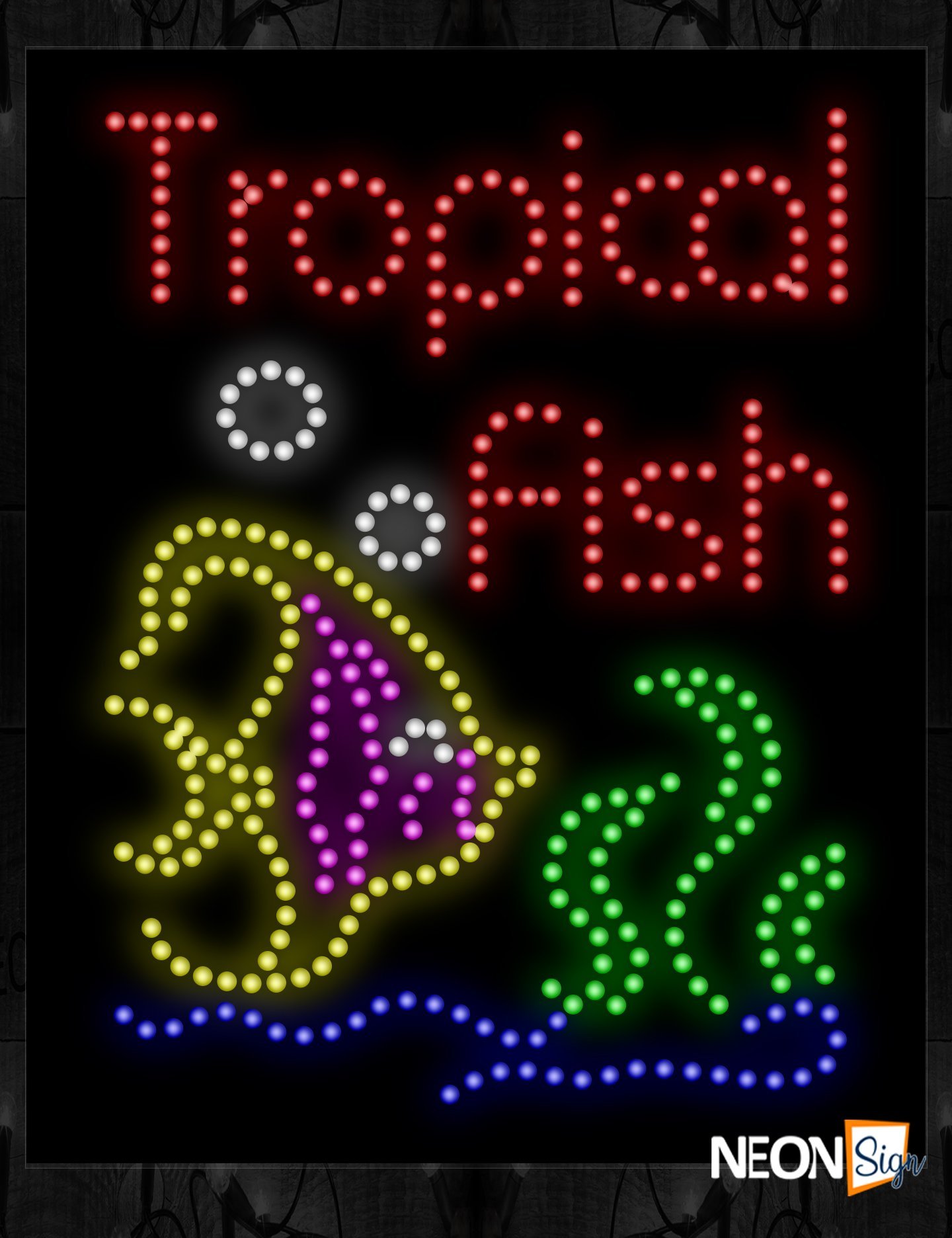 Tropical Fish With Image Of Fish LED Bulb