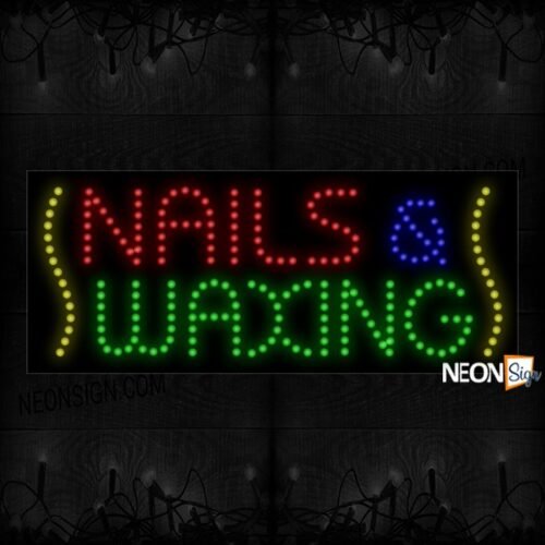 Nails & Waxing With Waved Lines (Side)LED Bulb