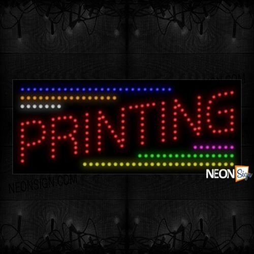 Printing With Triple Lines On Corners LED Bulb