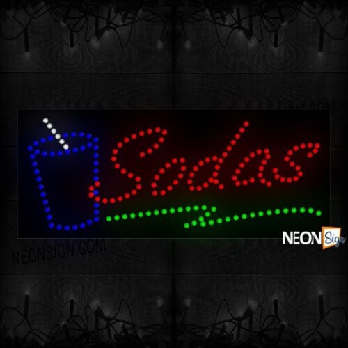 Sodas With Blue Cup LED Bulb