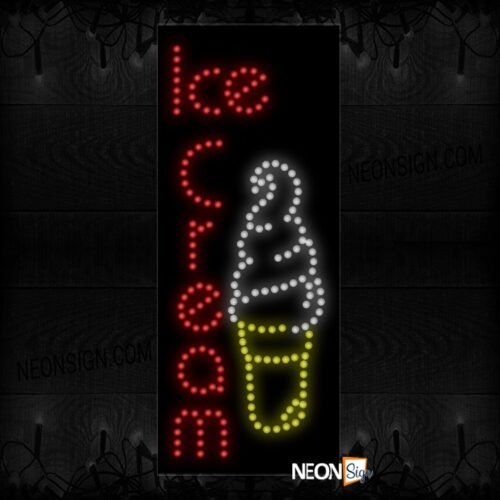 Vertical 'Ice Cream' With Image LED Bulb