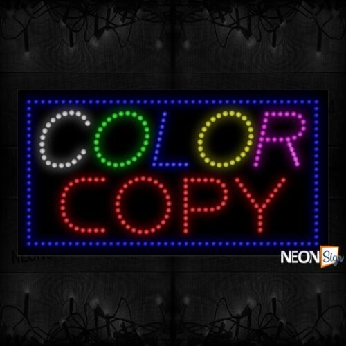 Color Copy With Blue Border LED Bulb