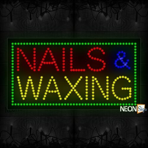 Nails & Waxing With Border LED Bulb