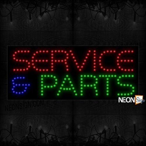 Service And Parts in red, blue, greenLED Bulb