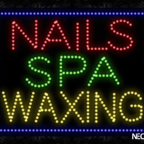 Nail Spa Waxing With Border LED Bulb