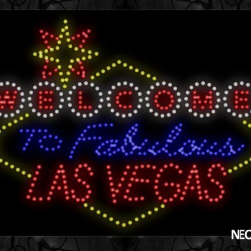 Welcome To Fabulous Las Vegas With Logo LED Bulb