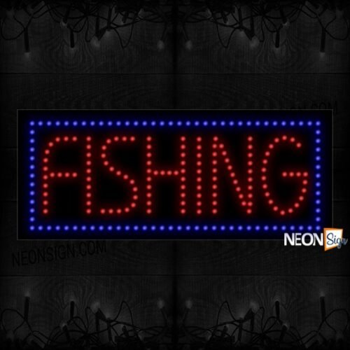 Fishing With Blue Border LED Bulb