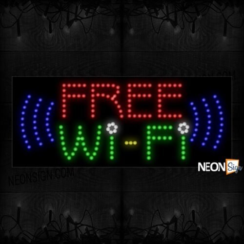 Free Wifi With Blue als LED Bulb