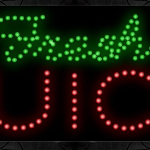 Fresh Juice With Cursive Text LED Bulb