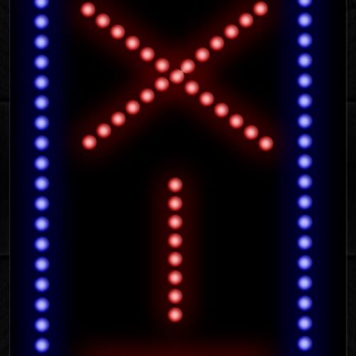 Exit Vertical Simple Text LED Bulb