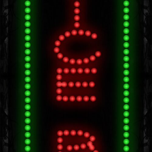 Juice Bar With Vertical Line LED Bulb