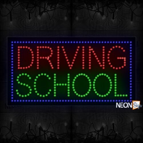 Driving School With Border LED Bulb