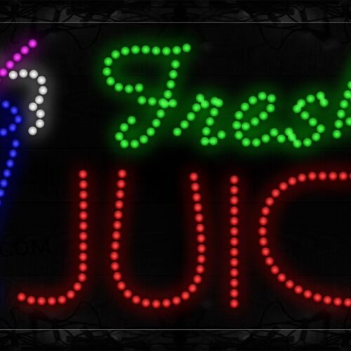 Fresh Juice On Glass LED Bulb