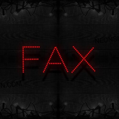 Fax All Cap Simple Text LED Bulb