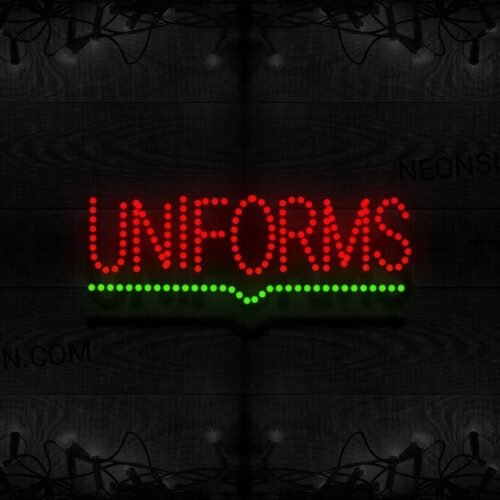 Uniforms With Arrow Down LED Bulb