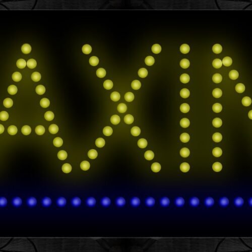 Waxing With Blue Underline LED Bulb