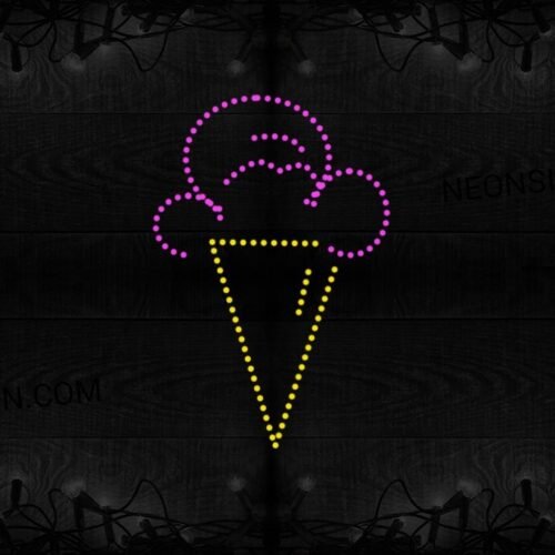 Ice Cream With Cone Logo LED Bulb