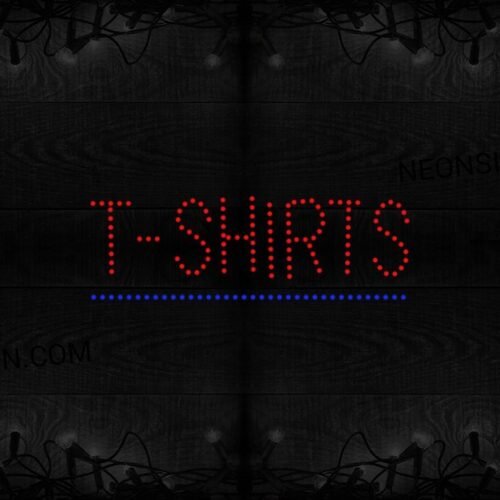 T-Shirts With Underline LED Bulb