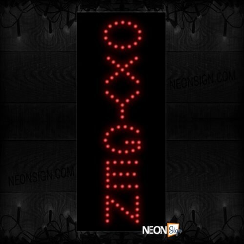 Oxygen In Red (Vertical)  LED Bulb