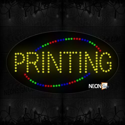Yellow Printing LED Bulb