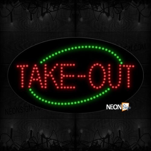Take Out With Green Arch LED Bulb