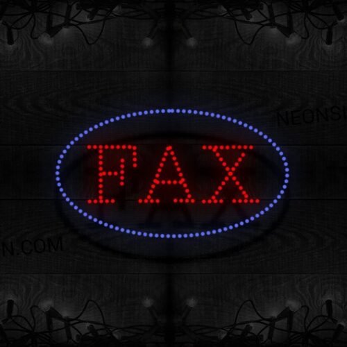 Fax With Circle Border LED Bulb