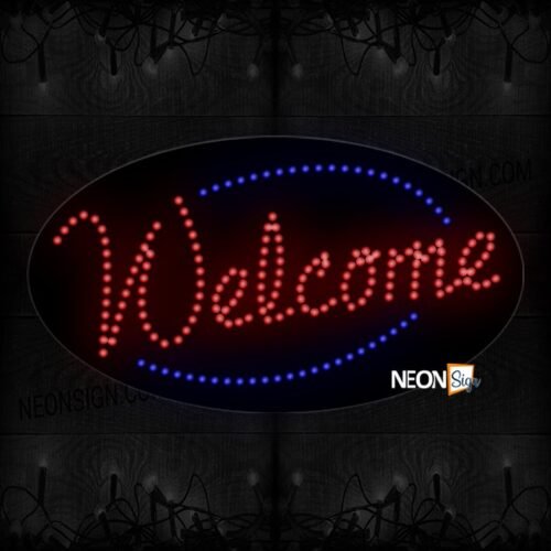 Welcome With Curve Line LED Bulb