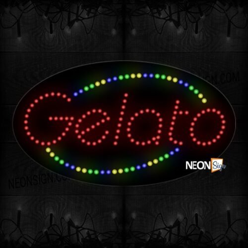 Gelato With Colorful Curve Line LED Bulb