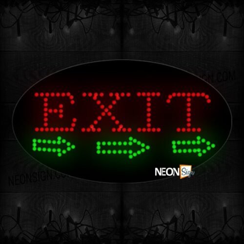 Exit With Arrow Logo LED Bulb