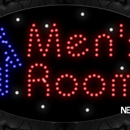 Men'S Room With A Figure LED Bulb
