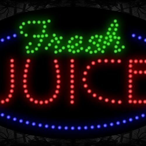 Fresh Juice With Blue Border LED Bulb