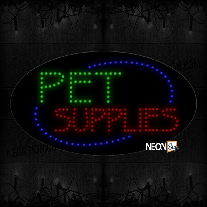 Pet Supplies With Oval LED Bulb