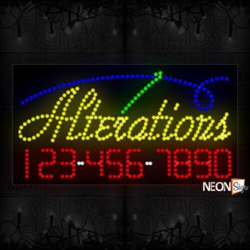 Alterations With Contact Info LED Bulb
