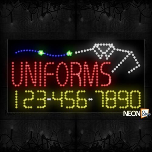 Uniforms And Phone Number With Logo LED Bulb