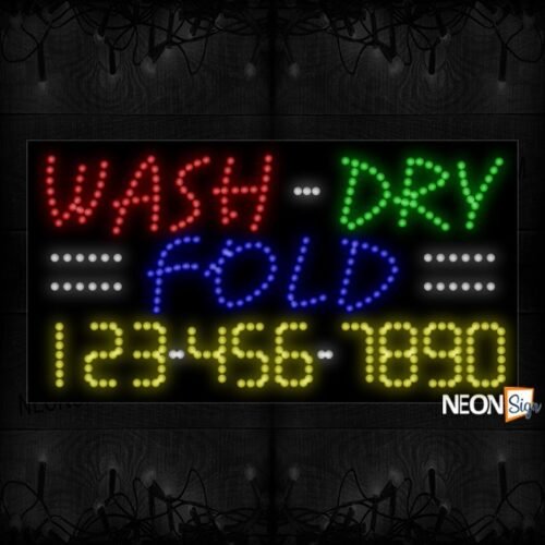 Wash-Dry Fold With Phone Number LED Bulb