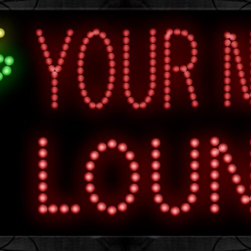 Your Name Lounge With Glass LED Bulb